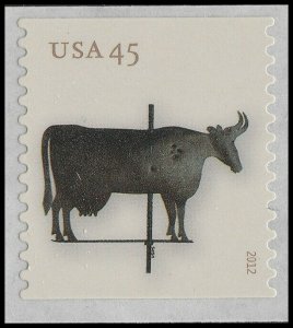 US 4614 Weather Vanes Cow 45c single (1 stamp) MNH 2012