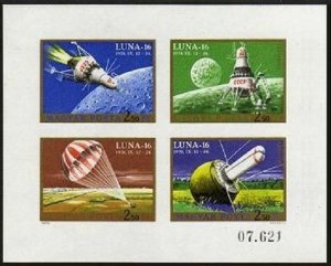 Hungary C310-C311 imperf,MNH. Space achievements 1971:Luna 16,17;Lunokhod 1.