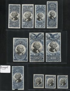 Scott R105P3 R131P3 plate proofs on India. Superb SCV $698