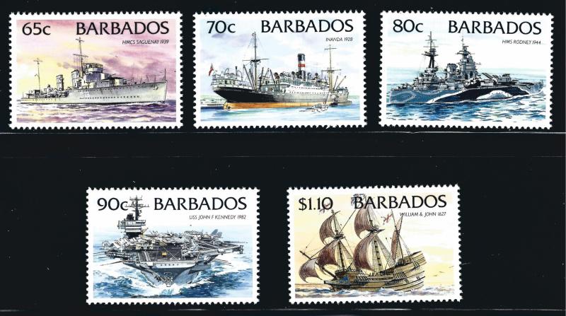 Regal Barbados #879-883 MNH VF SCV$20  ...Fill a Key British Colony spot!