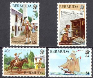 Bermuda Sc# 445-448 MNH 1984 Newspaper & Postal Services 200th