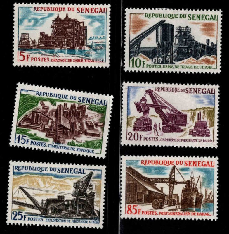 Senegal Scott 230-235 MH* mining Industry stamp set 1964