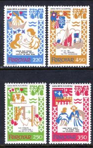 Faroe Islands 86-89 MNH VF