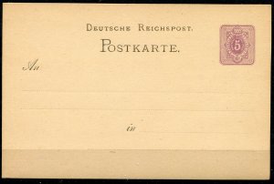 Deutsches Reich  Sc.# ?  Postcard   MNH