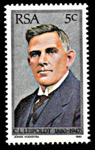 South Africa 536, MNH, Birth Centennial of Christian Louis Leipoldt