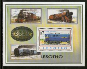 Lesotho 1993 South African Railway Locomotive Trains Sc 978 M/s # 5813