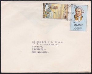 COOK ISLANDS 1968 commercial cover ex Rarotonga to NZ......................B2834