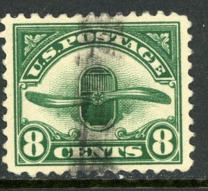 USA 1923 Airmail 8¢ Propeller Scott #C4 VFU M471