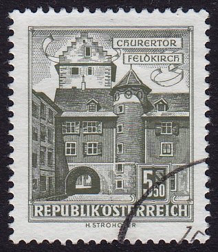 Austria - 1960 - Scott #628 - used - Feldkirch