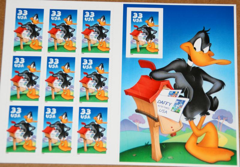 1999 sheet Daffy Duck Sc# 3306