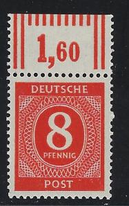 Germany AM Post Scott # 536, mint nh, var. rotary print