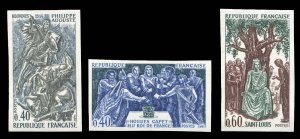 France, 1950-Present #1199-1201 (YT 1537-1539) Cat€125, 1967 Great Names in...