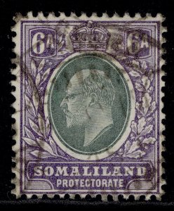 SOMALILAND PROTECTORATE EDVII SG38, 6a green & violet, FINE USED. Cat £17.