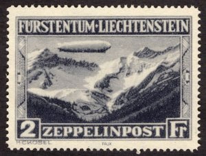 1931, Liechtenstein 2Fr, MNH Sc C8, Reprint