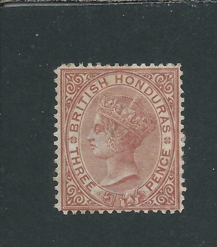 BRITISH HONDURAS 1872-79 3d CHESTNUT MM SG 13 CAT £170