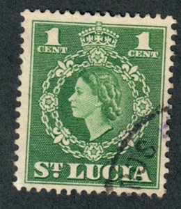 St. Lucia #157 used single