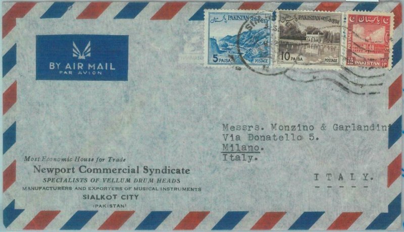 86183 - PAKISTAN - POSTAL HISTORY -  Airmail  COVER to ITALY  1950's