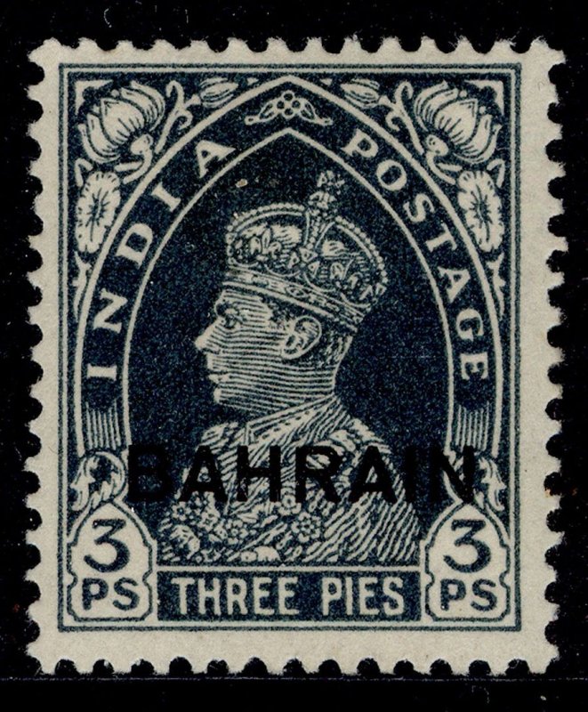 BAHRAIN GVI SG20, 3p slate, M MINT. Cat £23.