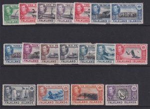 Falkland Islands, Scott 84-96, 101-102 (SG 146-163), MLH/HR