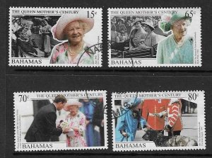 BAHAMAS SG1184/7 1999 QUEEN MOTHER CENTURY  USED