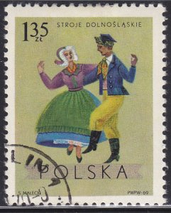 Poland 1688 Regional Costumes Lower Silesia, Wroclaw 1969