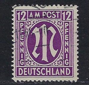 Germany AM Post Scott # 3N8b, used