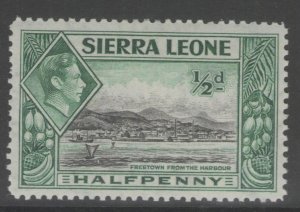 SIERRA LEONE SG188 1938 ½d BLACK & BLUE-GREEN MNH