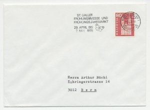 Cover / Postmark Switzerland 1978 Butterfly - Spring Fair