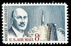 PCBstamps   US C69 8c Dr. Robert H. Goddard, MNH, (9)