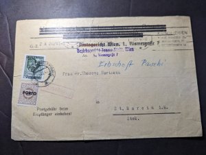 1947 Austria Cover Vienna to St Marein im Murtzal