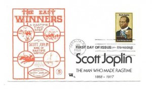 2044 Scott Joplin, Black Heritage 1983, JA Cachets, ('The Easy Winners' ) FDC