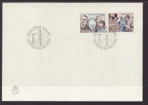 Sweden 1106-1107 Radio U/A FDC