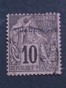 ​GUADELOUPE STAMP-1903-SC17-21-FRANCE OFFICE IN GUADELOUPE SURCHARGE TAX-USED
