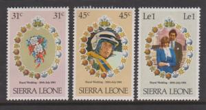 Sierra Leone Sc#509,511,514 MH