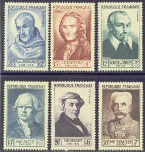 FRANCE B276-81 MH 1953 RED CROSS-PORTRAITS CV $56.50