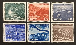 Israel 1974-5 #464a//472c(6), Landscapes, MNH.