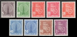 Switzerland  #10O1-9  Mint NH CV $9.20