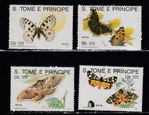 St. Thomas & Prince # 1037-1049, Butterflies, Mint NH, 1/2 Cat.