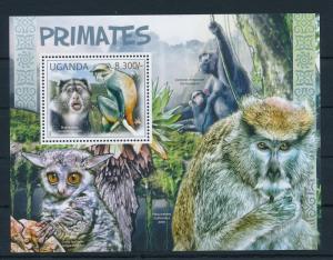 [25807] Uganda 2012 Wild Animals Primates Monkeys MNH