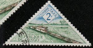 Congo Republic J42 - Cto - 2fr Riverboat / Barges (1961) +