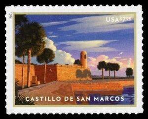 U.S.#5554 Castillo De San Marcos $7.95 Single, MNH.