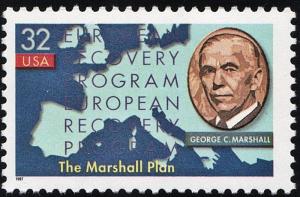 SC#3141 32¢ Marshall Plan Single (1997) MNH