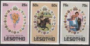 Lesotho #335-7 MNH Imperf (A3752)