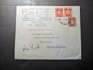 1952 British Tripolitania Overprint Cover to Hildesheim West Germany