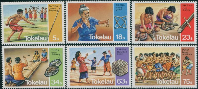 Tokelau 1983 SG97-102 Pastimes set MNH