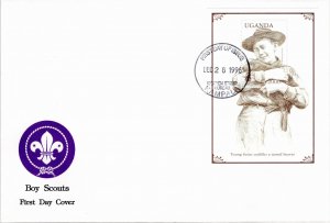 Uganda 1998 Sc 1586 souvenir sheet FDC
