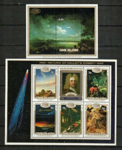 Cook Islands Stamp 902-903  - Halley's Comet