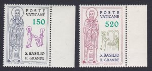 Vatican 160th Death Anniversary of St Basil the Great 2v with margins 1979