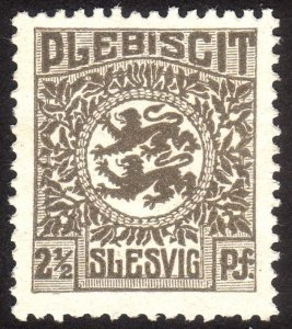 1920, Schleswig Plebiscite, 2 1/2pfg, MNG, Sc 1