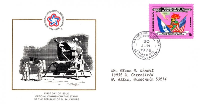 Salvador, Americana, Worldwide First Day Cover, Space